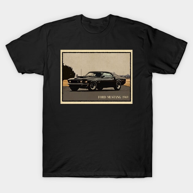 Ford Mustang 1969 T-Shirt by PrintstaBee